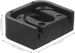 Dailygoods- Anti-vibratievoeten 4 stuks - Rubber - Trillingsdempers Airco - Schokbestendig - Stabilisatie - Duurzaam - Afmetingen 5,10 x 3,90 x 1,70 cm — thumbnail 4
