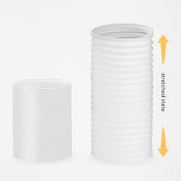 Dailygoods- Uitlaatslang 3 m - Afvoerslang Airconditioning - Diameter 150 mm - Opvouwbaar - Duurzaam - Hoogwaardig PP en Staaldraad — thumbnail 3