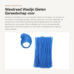 Dailygoods- Waslijn Gieten 2mm - Wasdraad - Wasvormmaterialen - Gereedschap voor Sieraden - Tandheelkundige Wasgieten - 100% Gloednieuw — thumbnail 4