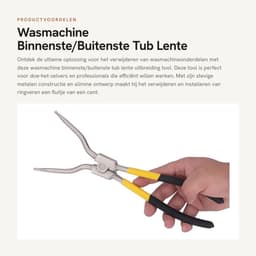 Dailygoods- Wasmachine Verwijderingstool - Metalen Constructie - Interne/Externe Veer - Antislipgrepen - Compact en Draagbaar - Voor 4986ER0004F/B/G - Reparatietool — thumbnail 4