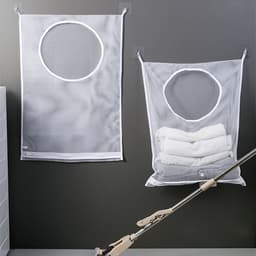 Dailygoods- Wasmand met deksel - Wasmand 3 vakken - Wassorteerder - Waszakken - Waterdicht - Ruime capaciteit 77x50cm - Waszak — thumbnail 3