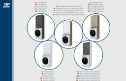Kast boven wasmachine - Badkamerkast Hoge kast - Badkamer Organisatie - Met 4 legplanken - 64x180x30 cm - Wit — thumbnail 5