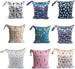 Waterdichte Wetbag 40 x 45 cm - Ideaal voor Luiers, Camping, Reizen en Sportactiviteiten - Grote Waszak voor Kinderen en Volwassenen — thumbnail 4