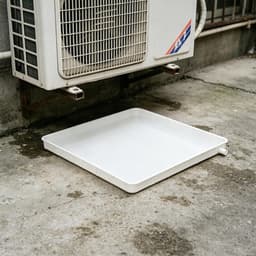 Wateropvangbak Airco - Condensbak Lekbak - Condens Afvoeren - Vierkant Ruimtebesparend - 40 cm - Wit — thumbnail 3