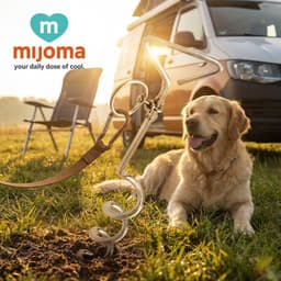 Dailygoods- Grondanker Spiraalvormig - Verankeringsspiraal voor Honden - Ideaal voor Buiten - Camping/Tuin - Veilig en Stevig - Hondenspiraal — thumbnail 2