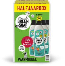Marcel's Green Soap Kleur Wasmiddel - Perzik & Jasmijn - 6 x 1L - 139 wasbeurten — thumbnail 2