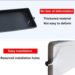 Opvangbak voor wasmachines, Airconditioner-afvoerbak Gegalvaniseerde metalen lekbak met gat en slang Meerdere maten(131x24cm(51.5x9.4in)) — thumbnail 2