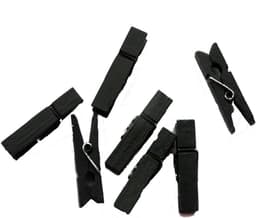 Houten Wasknijpers - Mini Clips Decoratie - Foto's Ophangen - Natuurlijk Materiaal - 7 x 35 mm - Multicolor — thumbnail 1