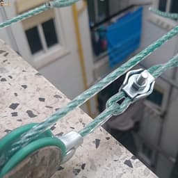 Waslijn Touw - Kledinglijn Koord - Kleding Drogen - Gecoat Polyethyleen - 50 meter - Groen — thumbnail 2