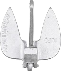 Gietijzeren Marine Anker - Boot Anker - Boot Stabiliseren - Graaft in Zand en Modder - 68 kg - Zilver — thumbnail 1