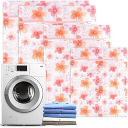 Set van 4 Waszakken in Diverse Maten voor Ondergoed, Shirts, Truien en Babykleding met Rits — thumbnail 1