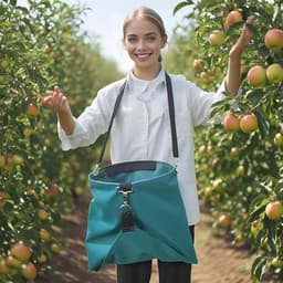 Oogstschort - Plukzak - Fruit Plukken - Verstelbare Tas - 40 x 38 cm - Groen — thumbnail 2