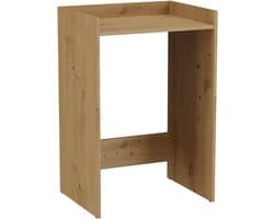 Wasmachinekast - Badkamerkast - Opbergruimte Creëren - Geïntegreerde Plank - 64 x 97.5 cm - Antraciet Eiken