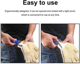 Dailygoods- Riemclip 5 Stuks - Duurzaam Kunststof - Stevige Bevestiging - Voor Hoeden/Handschoenen - Slijtvast en Elastisch - Lange Levensduur - Haakje — thumbnail 4