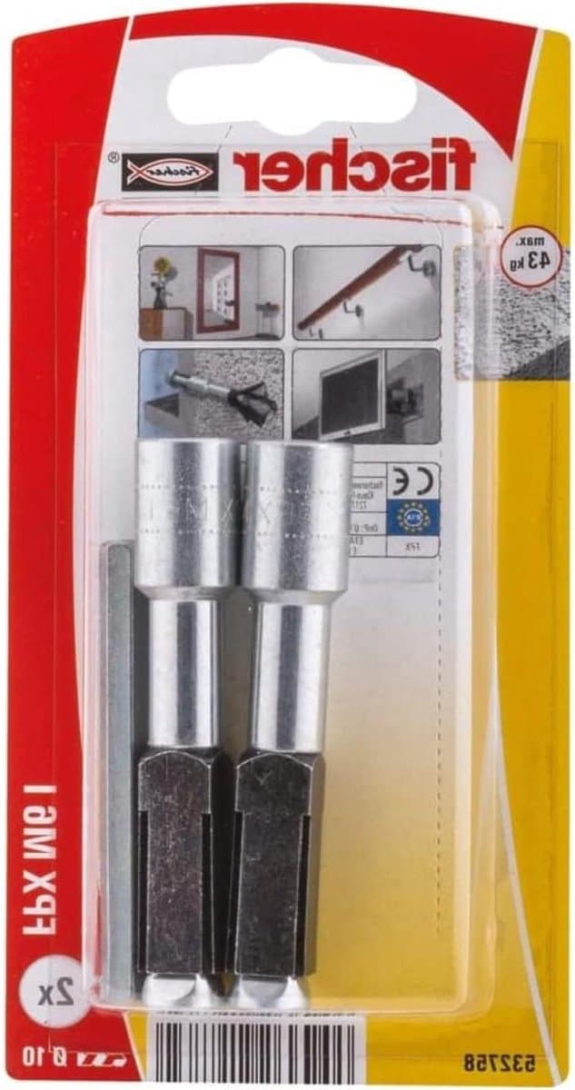 Gasbetonanker - Metaalanker Betonanker - Bevestigen in Beton - Eerste Goedgekeurde Metalen Anker - M6 - Zilverkleurig — afbeelding 1