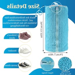 Schoenenwaszak voor de Wasmachine, Geschikt voor Sport- en Tennisschoenen, Met Ritssluiting en Diverse Kleuren — thumbnail 4