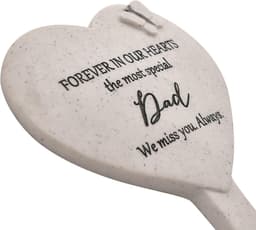 Widdop & Co Graveside Memorial Stake - Mama - Dad - Tombstone Grey Marble Effect (Dad) — thumbnail 2