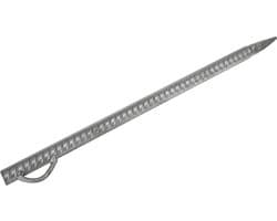 Grondankers Staal - Haringen Tuin - Tuin Vastzetten - Roestvrij Metaal - 50 cm - Zilver