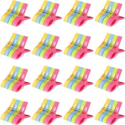 Grote plastic wasknijpers voor handdoeken - 64 stuks - ideaal voor strandhanddoeken, kleding en knijpen - 12.5x7.3x2.3cm — thumbnail 1