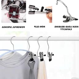 Set van 20 Kledingknijpers - Draagbare Kledingclips met 360° Beweging voor Broeken, Schoenen en Handdoeken - Sterke Metalen Haken met Tangen — thumbnail 3