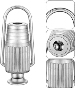 Waslijnspanner - Katrol Bevestiging - Strakke Waslijn - Duurzaam Aluminium - 8 x 3.5 cm — thumbnail 4
