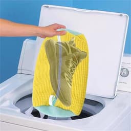 Set van 2 waszakken voor schoenen, wasmachine, met rits voor bescherming, herbruikbaar en duurzaam, ideaal voor efficiënt reinigen van sportschoenen en leren schoenen — thumbnail 4