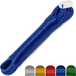 Waslijn - Kledinglijn - Buiten Drogen - Stalen Kern - 25 meter - Gesorteerd — thumbnail 2