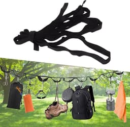 Camping Waslijn - Reis Waslijn - Kleding Drogen - Verstelbare Lengte - 20 x 14 x 6 cm - Nylon — thumbnail 3