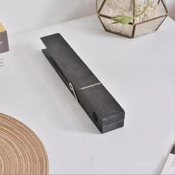 Houten wasknijpers - Grote klemmen - Handdoeken ophangen - Ruimtebesparend ontwerp - 30x4x5cm - Zwart — thumbnail 3
