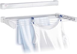 ZMR® Wanddroogrek - Wasrek - Droogrek - 3m - Wit - 37cm x 71cm x 6cm — thumbnail 1