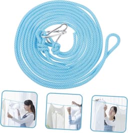 Waslijn Polyester - Kledinglijn Ophangtouw - Kleding Drogen - Winddicht Antislip - 500 cm - Blauw — thumbnail 5