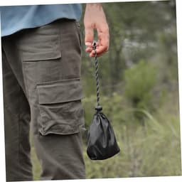 Kampeerwaslijn - Drogend touw - Kleding drogen - Niet-doorhangend ontwerp - 500 cm - Zwart — thumbnail 4