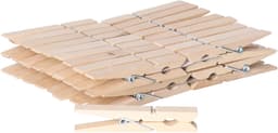 Sorbo wasknijpers hout - 144x stuks - knijpers / wasspelden - wasgoed ophangen — thumbnail 4
