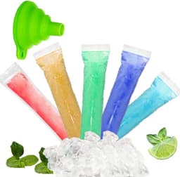 Ijszakken - Transparant - 5 x 28 cm - BPA-vrij Kunststof - Voor Gezonde Snacks — thumbnail 1