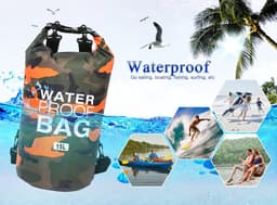 pakzak, drijvende droogrugzak, strandtas, lichte droogzak voor strand, boottochten, vissen, kajakken, zwemmen, rafting, camping, 5 l, 10 l, 15 l, 20 l, 30 l — thumbnail 5