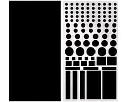 2 vellen met stickers die het ledlicht blokkeren, semi-transparant, zelfklevend om de helderheid van elektronische apparaten te dimmen