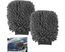 2 Stuks Autowashandschoen Voor Mercedes-Benz Sprinter Panel Van Compact (W907/W910) 2018-, Microvezel Autowashandschoen Anti-streep En Anti-kras Zacht Autoreinigingshandschoen Voor Lak Glas