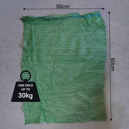 Netzakken - Raschel zakken - Producten Verpakken - Ademend Materiaal - 50 x 80 cm - Groen — thumbnail 2