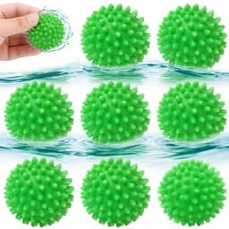 8x Wollen Droogballen voor Wasgoed - Zacht en Snel Drogen — thumbnail 1