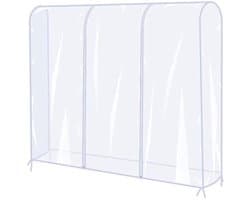 Kledingrekhoes - Kledingopberghoes - Stof- en waterdicht - 180x50x150 cm - Transparant