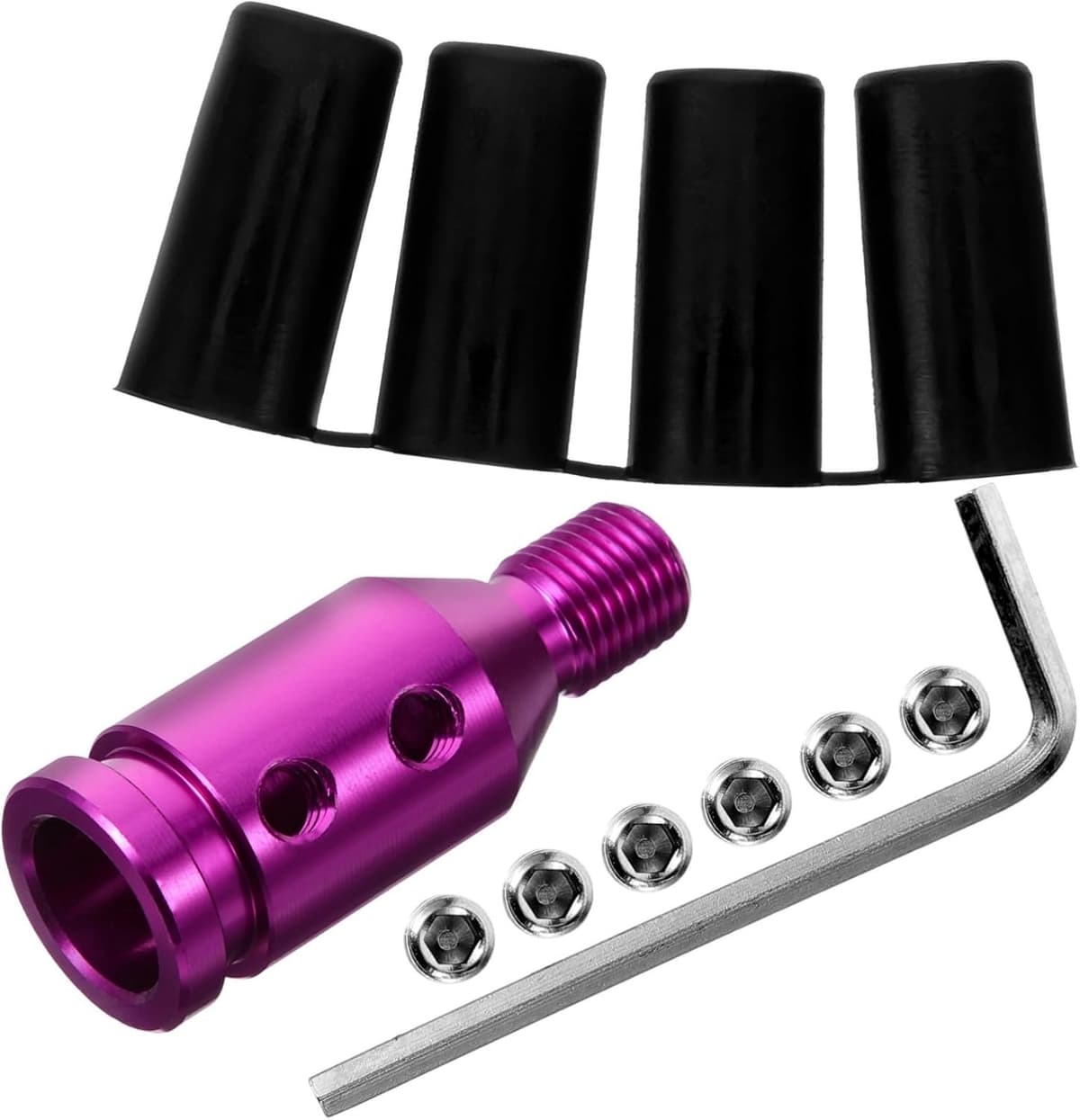 1set Shift Knob Adaptors Duurzame Vergrendeling Voor Versnellingspook Eenvoudig Te Installeren Accessoire Voor Auto Modificatie — afbeelding 1