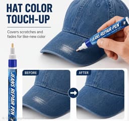 Jeans Reparatiepen Blauw – Textiel Kleurhersteller voor Spijkerbroeken & Blauwe Kleding – 20 g — thumbnail 5