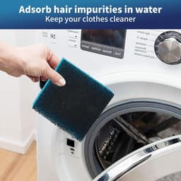 6 stuks herbruikbare huisdierhaarverwijderingsballen voor wasmachine en droger, verwijdert hondenhaar, kattenhaar, lint en vacht, wasmachinebescherming tegen haarballen, 6 stuks, blauw — thumbnail 2