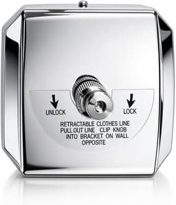 Retractable clothesline 9,5 cm - roestvrij staal 304 - ruimtebesparend - ideaal voor binnen en buiten - ShopVlot — thumbnail 1