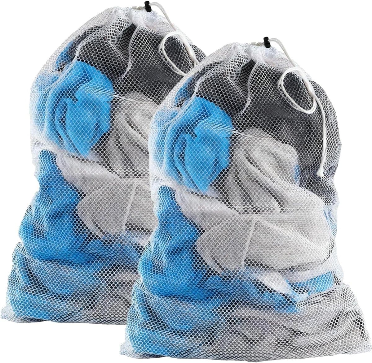Grote Waszakken voor Wasmachine 60 x 90 cm - Herbruikbare Wasnetten voor Kleding en Dekbedovertrekken met Koordstopper — afbeelding 1