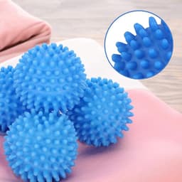 Wasballen voor wasmachine, 4 stuks, wasdrogerballen, natuurlijke weekmakers, herbruikbaar, pvc, 6 cm diameter — thumbnail 5
