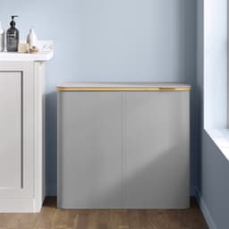 Klarven® Wasmand met Deksel - Opvouwbare Wasmand - Wasmand met 4 Vakken - Laundry Basket - Afneembare Zakken, Draagbare Handvatten - Grijs - 38,5x70,5x78 cm — thumbnail 5