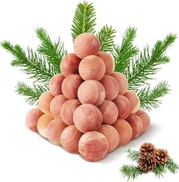 Cederhouten mottenballen - 40 stuks voor effectieve mottenbestrijding en geurabsorptie — thumbnail 1
