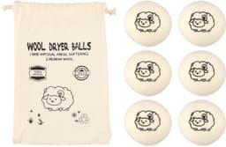 Set van 6 Herbruikbare Droogballen van Natuurlijke Wol — thumbnail 1