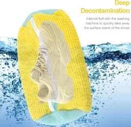 Naroote Shoes Washing Machine Bag, Washing Machine and Dryer Resistant Shoes Laundry Bag (YELLOW) - ShopVlot — thumbnail 4